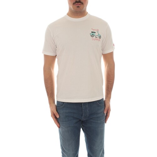Vêtements Homme T-shirts manches courtes Mc2 Saint Barth TSHIRT MAN Blanc