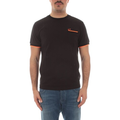 Vêtements Homme T-shirts manches courtes Sun68 T34124 Noir