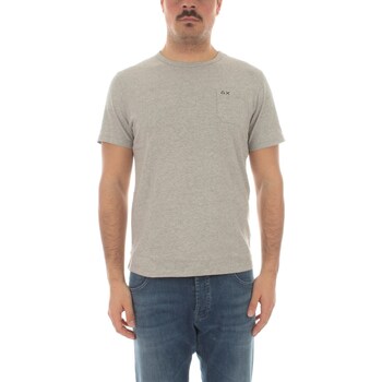 Vêtements Homme T-shirts manches courtes Sun68 T34101 Gris