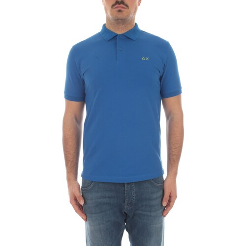 Vêtements Homme Polos manches courtes Sun68 A34109 Bleu