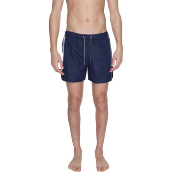 Vêtements Homme Maillots / Shorts de bain Giorgio stonewashed Armani five-pocket straight-leg jeansA7 211740 4R443 Bleu
