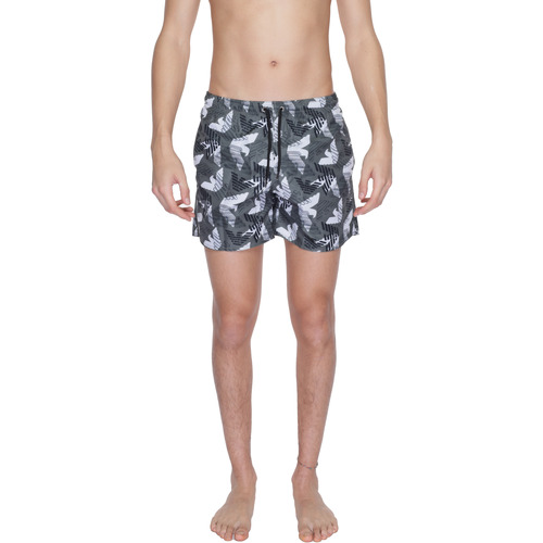 Vêtements Homme Maillots / Shorts de bain Giorgio stonewashed Armani five-pocket straight-leg jeansA7 211740 4R444 Noir