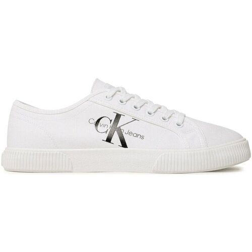 Chaussures Homme Baskets mode Calvin Klein JEANS Bows YM0YM00306 Blanc