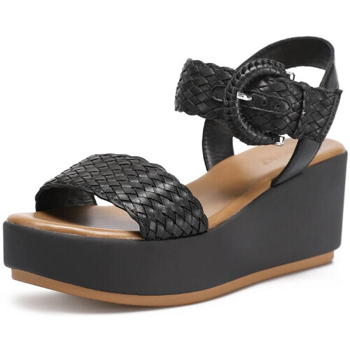 Chaussures Femme Sandales 123035 Gold Inuovo - Sandales 123035 Black Noir
