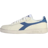 Chaussures Homme Baskets basses Diadora Basket Cuir Game Low Waxed Suede Pop Blanc