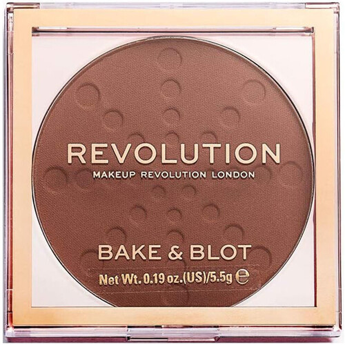 Beauté Femme Blush & poudres Makeup Revolution Poudre de Baking et de Finition Bake & Blot - Deep Dark Marron
