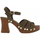 Chaussures Femme Sandales et Nu-pieds Coco & Abricot Nu-pieds cuir talon décroché haut Kaki