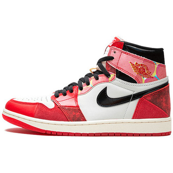 Chaussures Baskets montantes Nike AIR JORDAN 1 HIGH OG SPIDER MAN ACROSS THE SPIDER VERSE Rouge