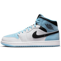 Chaussures Baskets mode Nike AIR JORDAN 1 MID SE ICE BLUE BLACK Bleu