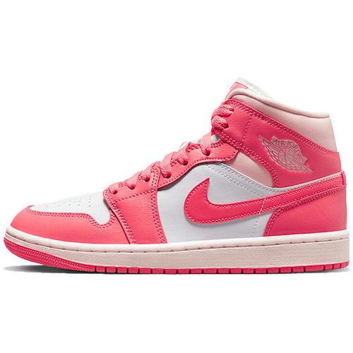 Chaussures Femme Baskets montantes Nike AIR JORDAN 1 MID STRAWBERRIES AND CREAM Rose