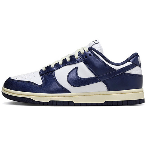 Chaussures Femme Baskets mode Nike DUNK LOW VINTAGE NAVY Blanc