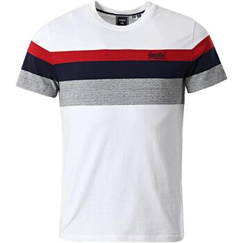 Vêtements Homme T-shirts manches courtes Superdry Classique rayure tsh mc Blanc