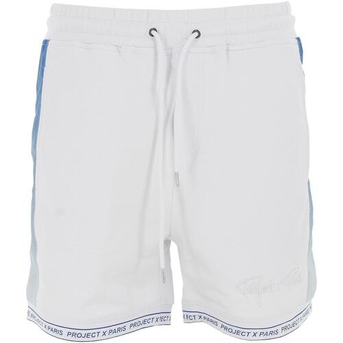 Vêtements Homme striped Shorts / Bermudas Project X Paris Short Blanc