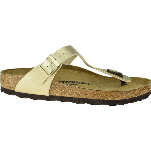 Chaussures Femme Tongs Birkenstock Gizeh BF Doré