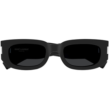 Montres & Bijoux Lunettes de soleil saint laurent round frame sunglasses Occhiali da Sole Saint Laurent SL 697 001 Noir