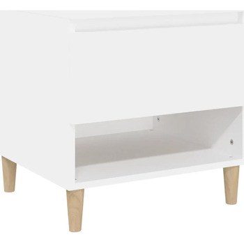 Maison & Déco Tables de chevet Maison D'home Table de chevet Blanc 50x46x50 cm Bois d’ingénierie Blanc