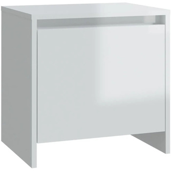 Maison & Déco Tables de chevet Maison D'home Table de chevet blanc brillant 45x34x44,5 cm bois d’ingénierie Blanc