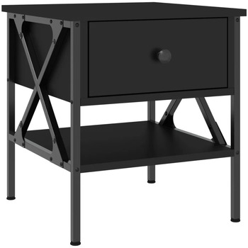 Maison & Déco Tables de chevet Maison D'home Table de chevet noir 40x42x45 cm bois d’ingénierie Noir