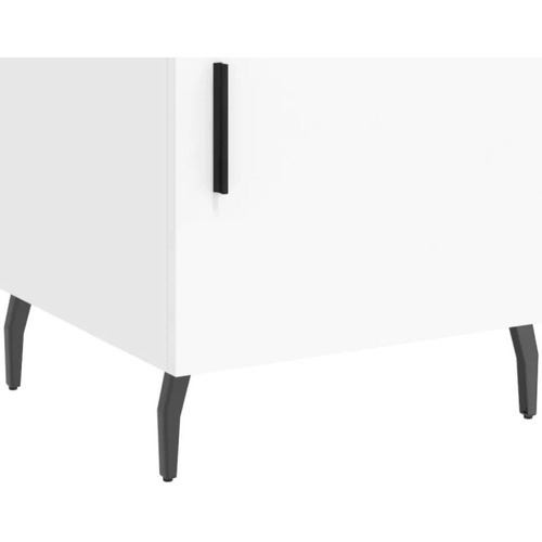 Maison & Déco Tables de chevet Maison D'home Table de chevet blanc 40x40x50 cm bois d’ingénierie Blanc