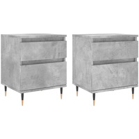 Sweats & Polaires Tables de chevet Maison D'home Tables de chevet 2 pcs gris béton 40x35x50 cm bois Gris