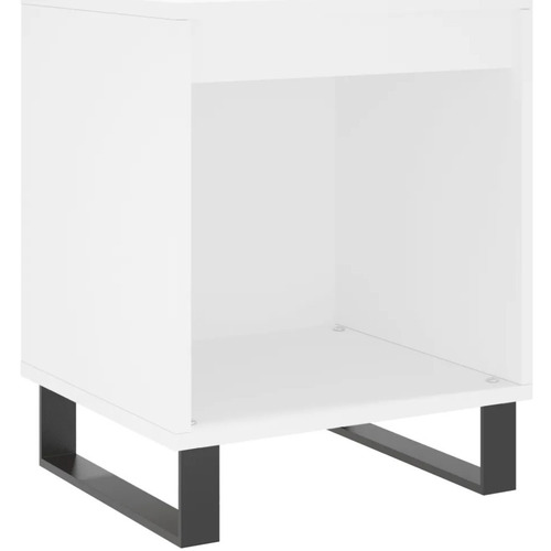 Maison & Déco Tables de chevet Maison D'home Table de chevet Blanc 40x35x50 cm Bois d’ingénierie Blanc