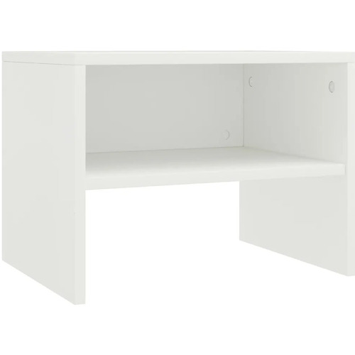 Maison & Déco Tables de chevet Maison D'home Table de chevet Blanc 40x30x30 cm Bois d'ingénierie Blanc