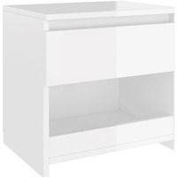 Maison & Déco Tables de chevet Maison D'home Table de chevet blanc brillant 40x30x39 cm bois d’ingénierie Blanc