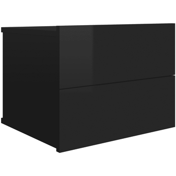 Maison & Déco Tables de chevet Maison D'home Table de chevet Noir brillant 40x30x30 cm Bois ingénierie Noir