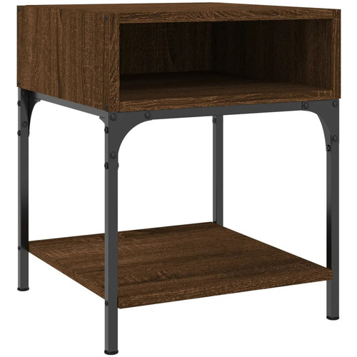 Maison & Déco Tables de chevet Maison D'home Table de chevet chêne marron 40x41x50 cm bois d'ingénierie Marron
