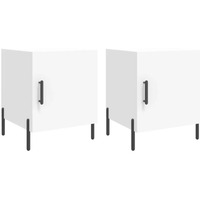 Sweats & Polaires Tables de chevet Maison D'home Tables de chevet 2 pcs blanc 40x40x50 cm bois d’ingénierie Blanc