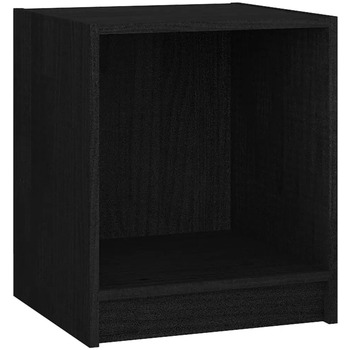 Maison & Déco Tables de chevet Maison D'home Table de chevet Noir 35,5x33,5x41,5 cm Bois de pin massif Noir