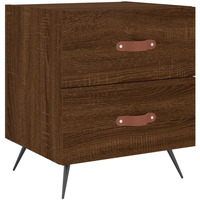 Sweats & Polaires Tables de chevet Maison D'home Table de chevet chêne marron 40x35x47,5 cm bois d’ingénierie Marron