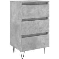 Sweats & Polaires Tables de chevet Maison D'home Table de chevet gris béton 40x35x69 cm bois d’ingénierie Gris