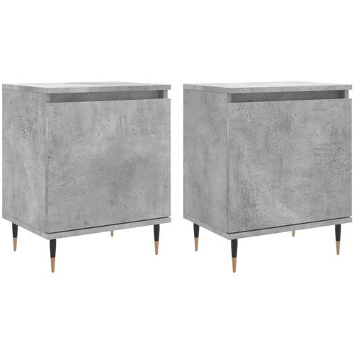 Maison & Déco Tables de chevet Maison D'home Tables de chevet 2 pcs gris béton 40x30x50 cm bois Gris