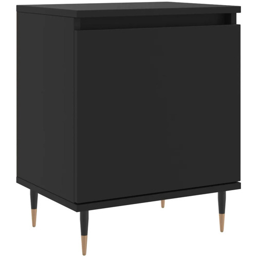 Maison & Déco Tables de chevet Maison D'home Table de chevet noir 40x30x50 cm bois d’ingénierie Noir