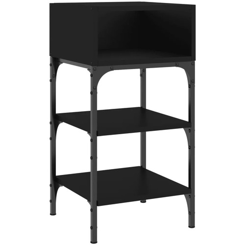 Maison & Déco Tables de chevet Maison D'home Table de chevet noir 35x34,5x70 cm bois d’ingénierie Noir