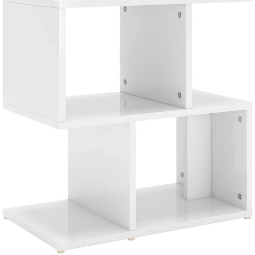 Maison & Déco Tables de chevet Maison D'home Table de chevet blanc brillant 50x30x51,5 cm bois d'ingénierie Blanc