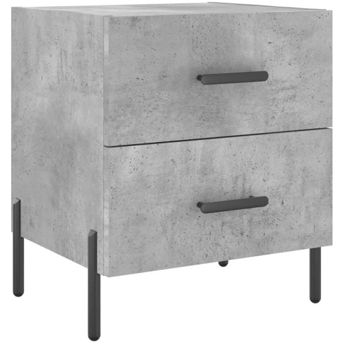 Maison & Déco Tables de chevet Maison D'home Table de chevet gris béton 40x35x47,5 cm bois d’ingénierie Gris