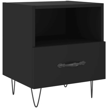 Maison & Déco Tables de chevet Maison D'home Table de chevet noir 40x35x47,5 cm bois d’ingénierie Noir