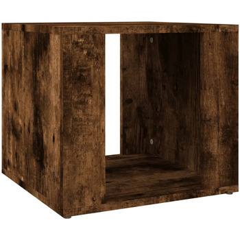 Maison & Déco Tables de chevet Maison D'home Table de chevet Chêne fumé 41x40x36 cm Bois d'ingénierie Marron