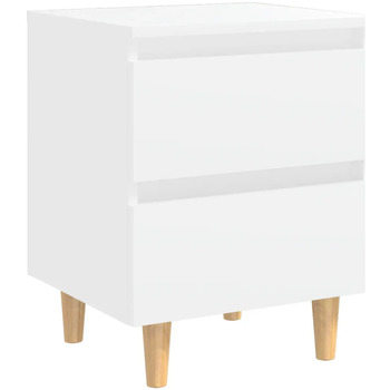 Maison & Déco Tables de chevet Maison D'home Table de chevet avec pieds en pin Blanc 40x35x50 cm Blanc