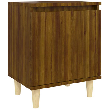 Maison & Déco Tables de chevet Maison D'home Table de chevet avec pieds en bois Chêne marron 40x30x50 cm Marron