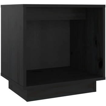 Maison & Déco Tables de chevet Maison D'home Table de chevet Noir 40x30x40 cm Bois de pin solide Noir