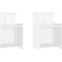 Sweats & Polaires Tables de chevet Maison D'home Tables de chevet 2 pcs Blanc 40x35x60 cm Aggloméré Blanc