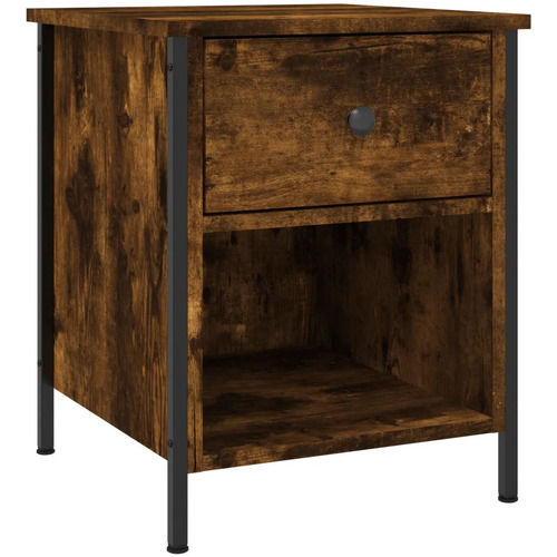 Maison & Déco Tables de chevet Maison D'home Table de chevet chêne fumé 40x42x50 cm bois d'ingénierie Marron