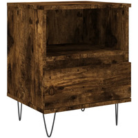 Sweats & Polaires Tables de chevet Maison D'home Table de chevet chêne fumé 40x35x50 cm bois d’ingénierie Marron