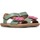 Chaussures Fille Sandales et Nu-pieds Naturino Sandales en cuir avec fleurs appliquées BEGONIA 2 Vert