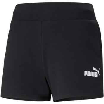 Vêtements Femme Shorts / Bermudas Puma W ess 4 sweashorts tr Noir