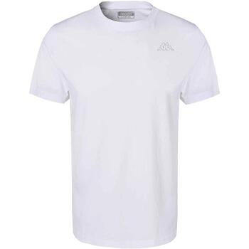 Vêtements Homme T-shirts manches courtes Kappa Cafers slim tee Blanc