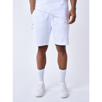 Vêtements Homme striped Shorts / Bermudas Project X Paris Short 2440098 Blanc